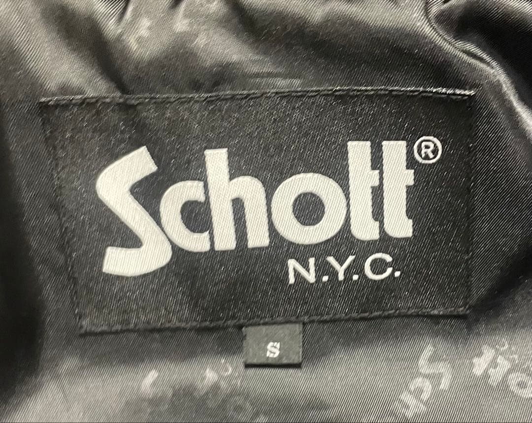 【Schott ショット 】ボア シングル ピーコート メンズ ファー アウター