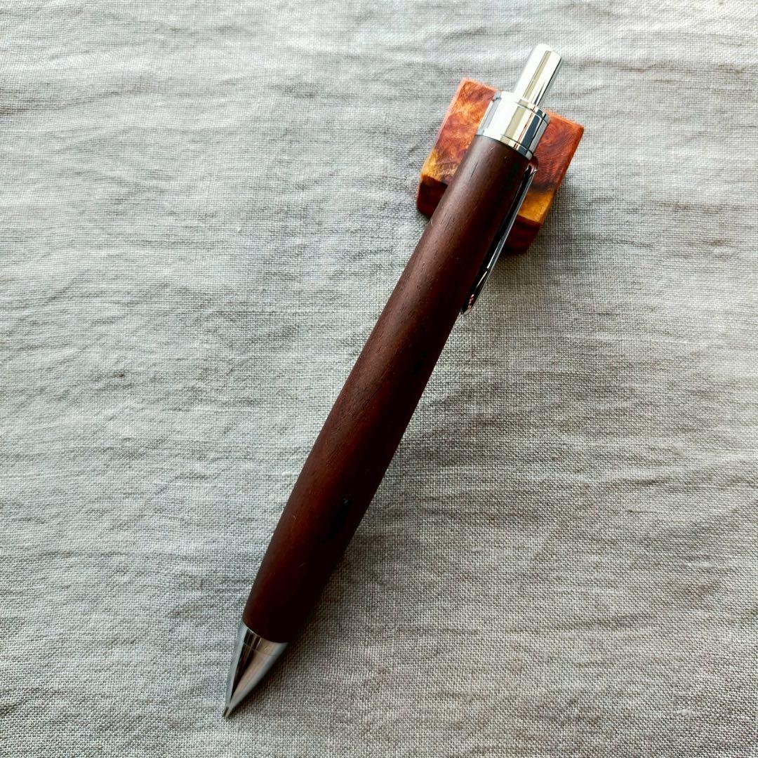 ハンドメイド　木軸シャープぺン　ハワイアンミロ　0.5mm　ウッドペン　天然木