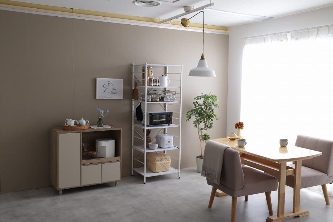 【送料無料】【幅60cm】Cammy レンジラック 棚 多目的ラック