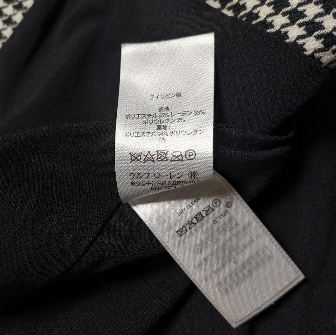 ラルフローレン／サイズ2 ハウンドトゥース 金ボタンブレザージャケット