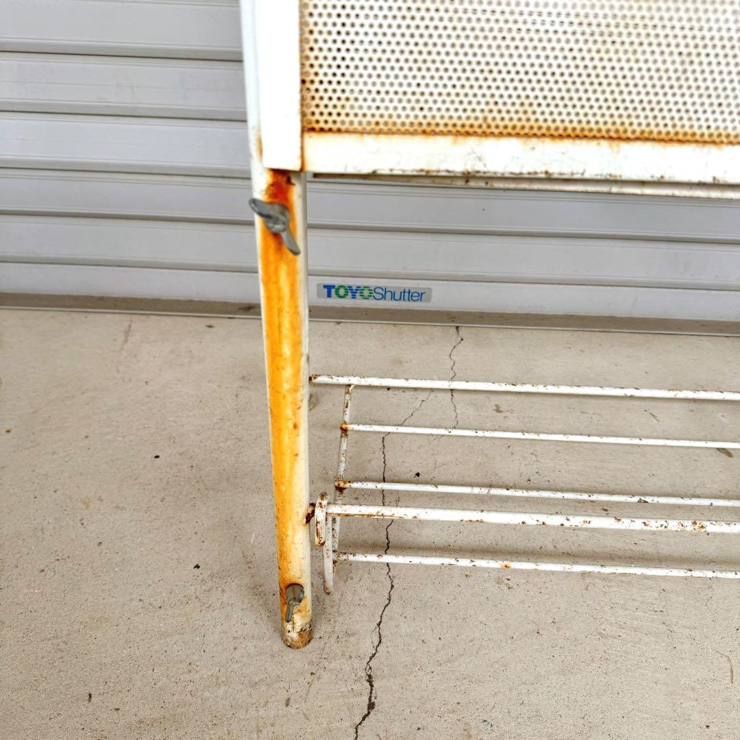 昭和　レトロ　薬局　バンドエイド　陳列棚　鉄　ビンテージ　絆創膏　ディスプレイ