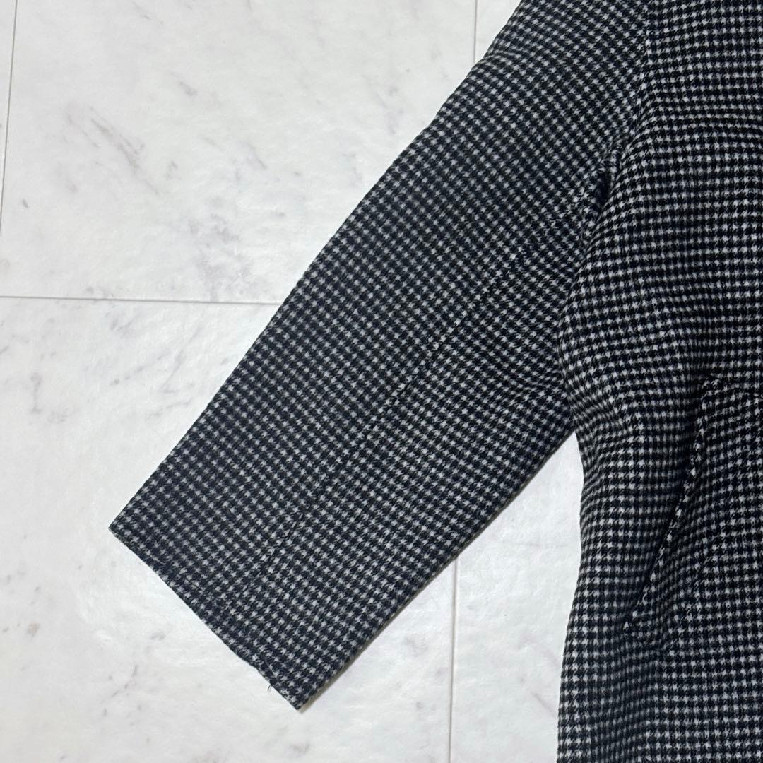 極美品 レリューム 23AW ゆったり ウールナイロンリバージャケット 千鳥柄