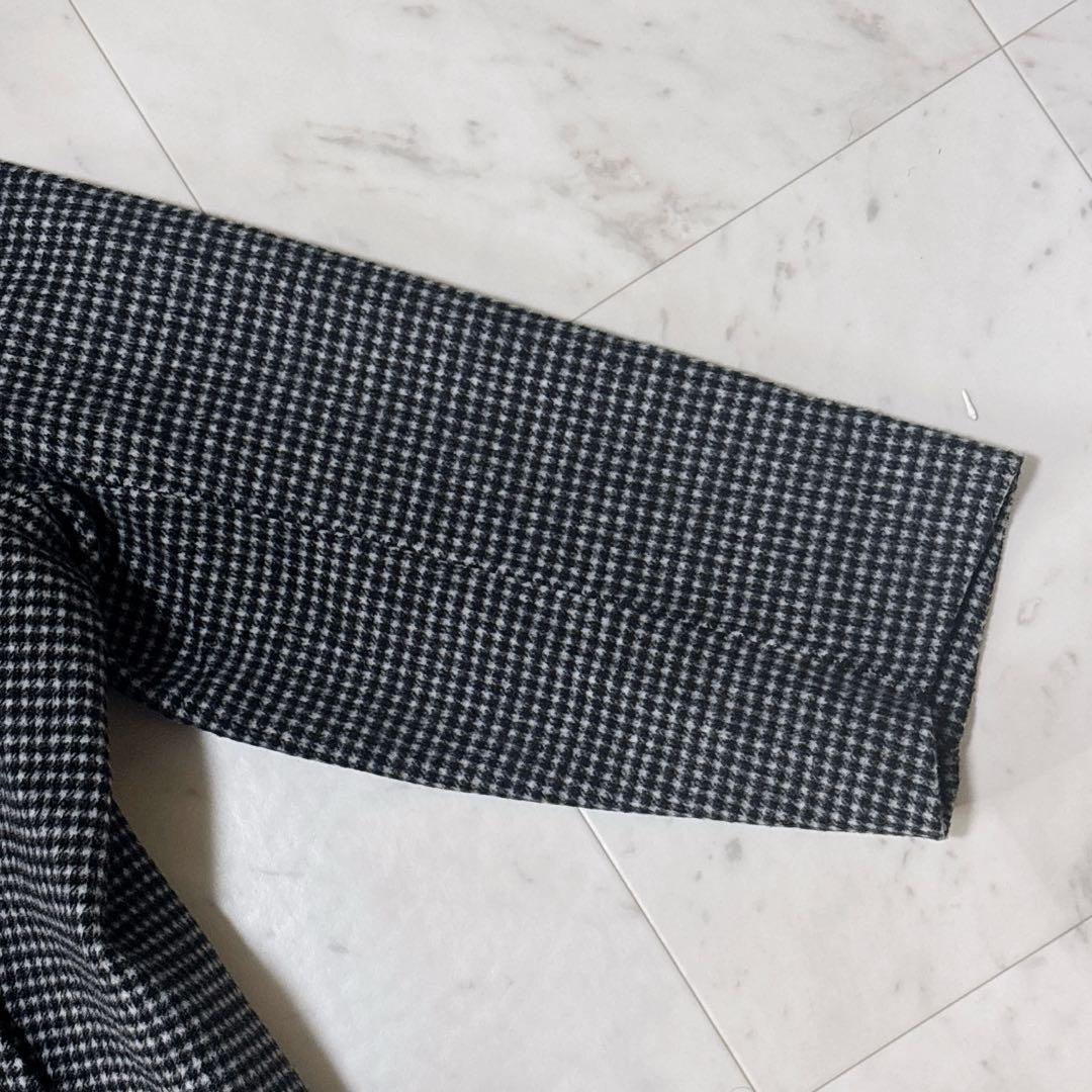 極美品 レリューム 23AW ゆったり ウールナイロンリバージャケット 千鳥柄