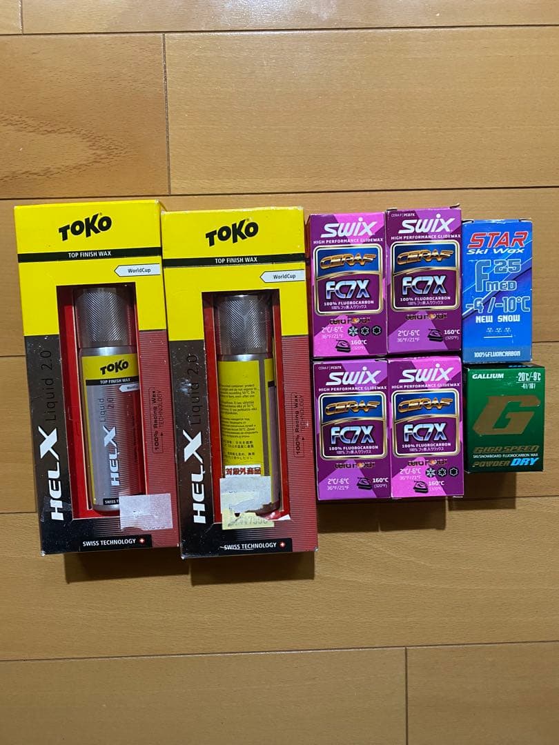 スキーフッ素パウダー、リキッド、SWIX、TOKO、ガリウム、STARフッ素