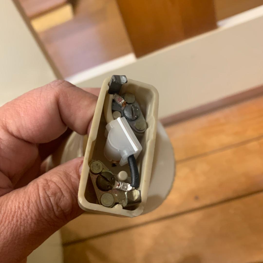 チューリップライト 緑 その4 昭和レトロ ペンダントライト コード交換済