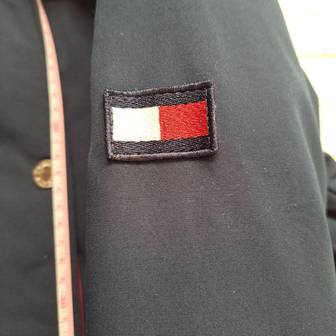 ポコちゃん【新品】ネイビー フード付きモッズコート XSサイズ 