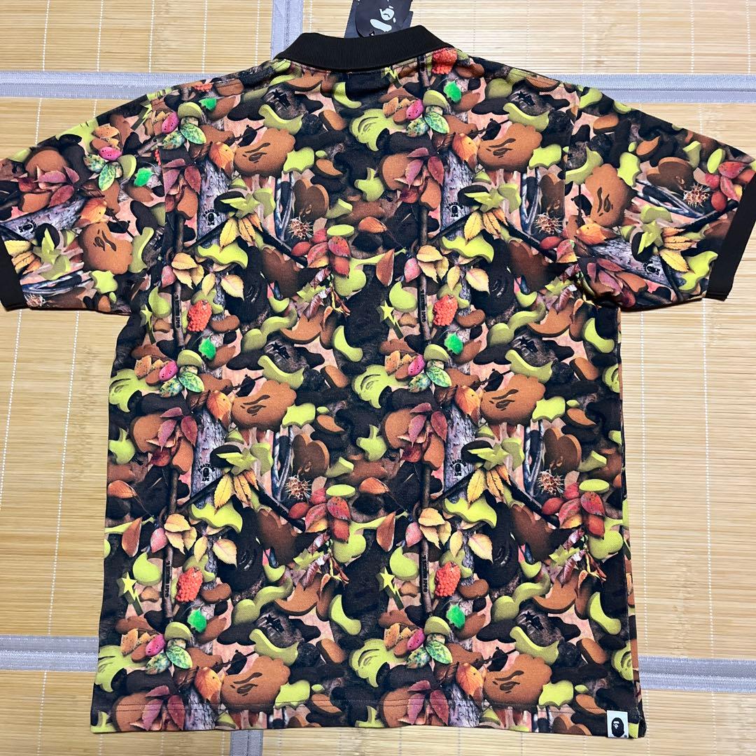 青山限定　A BATHING APE ツリーカモ　CAMO tシャツ ポロシャツ