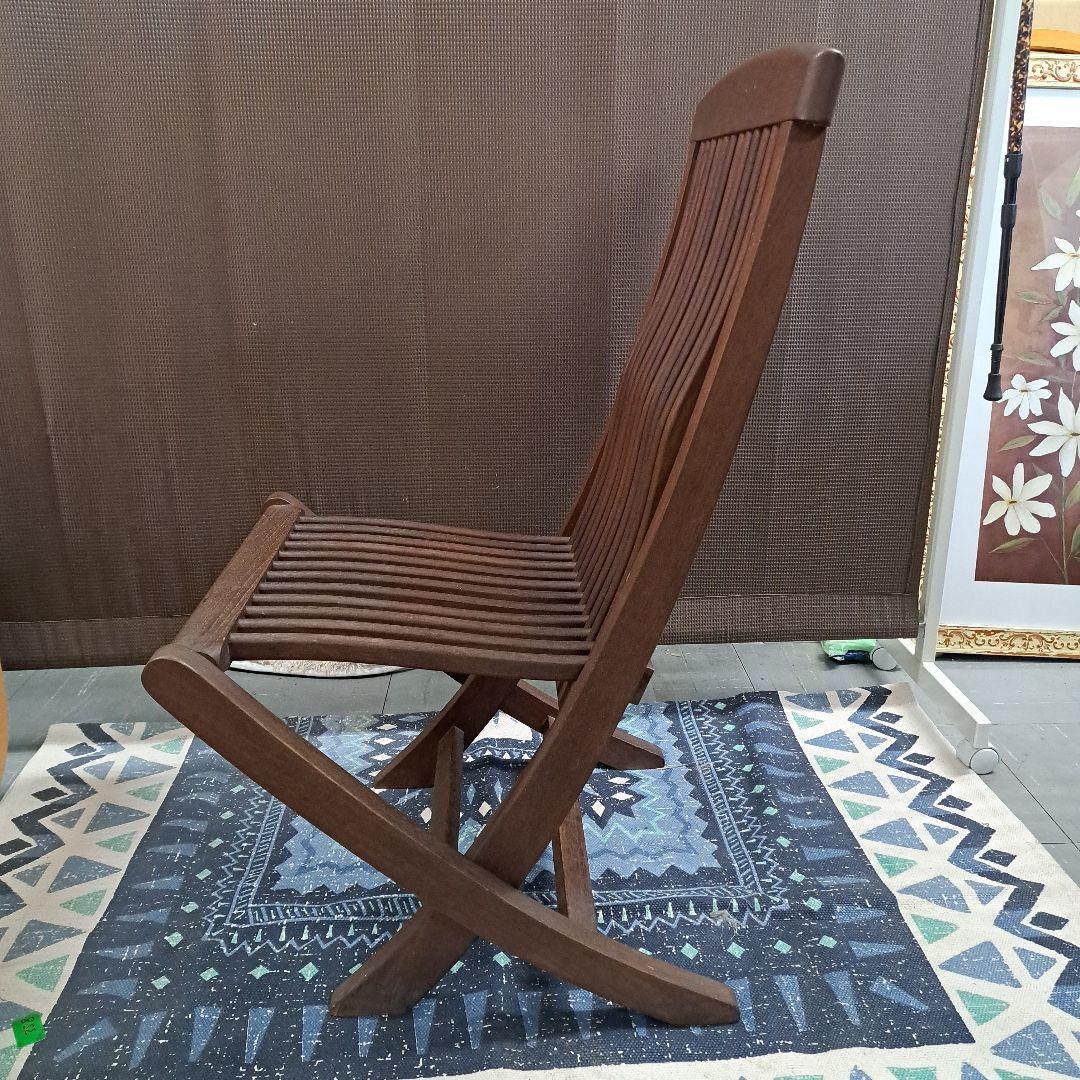 ♡木製折りたたみ椅子 ダークブラウン♡