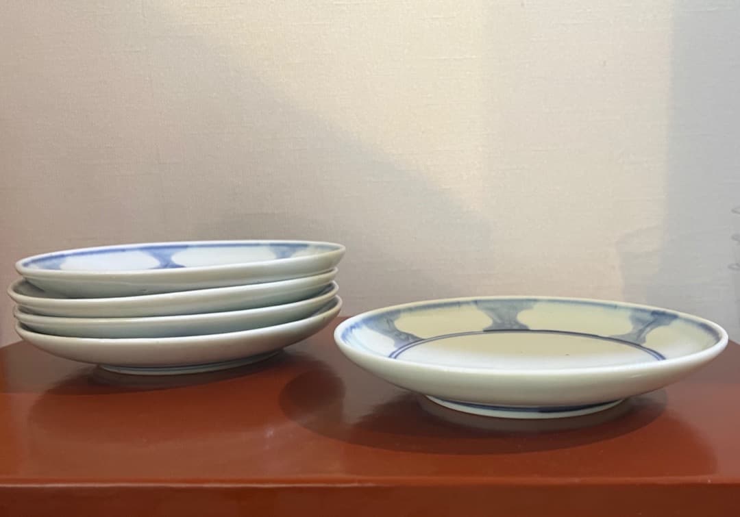 ５寸皿　山口利枝 作 　５枚セット