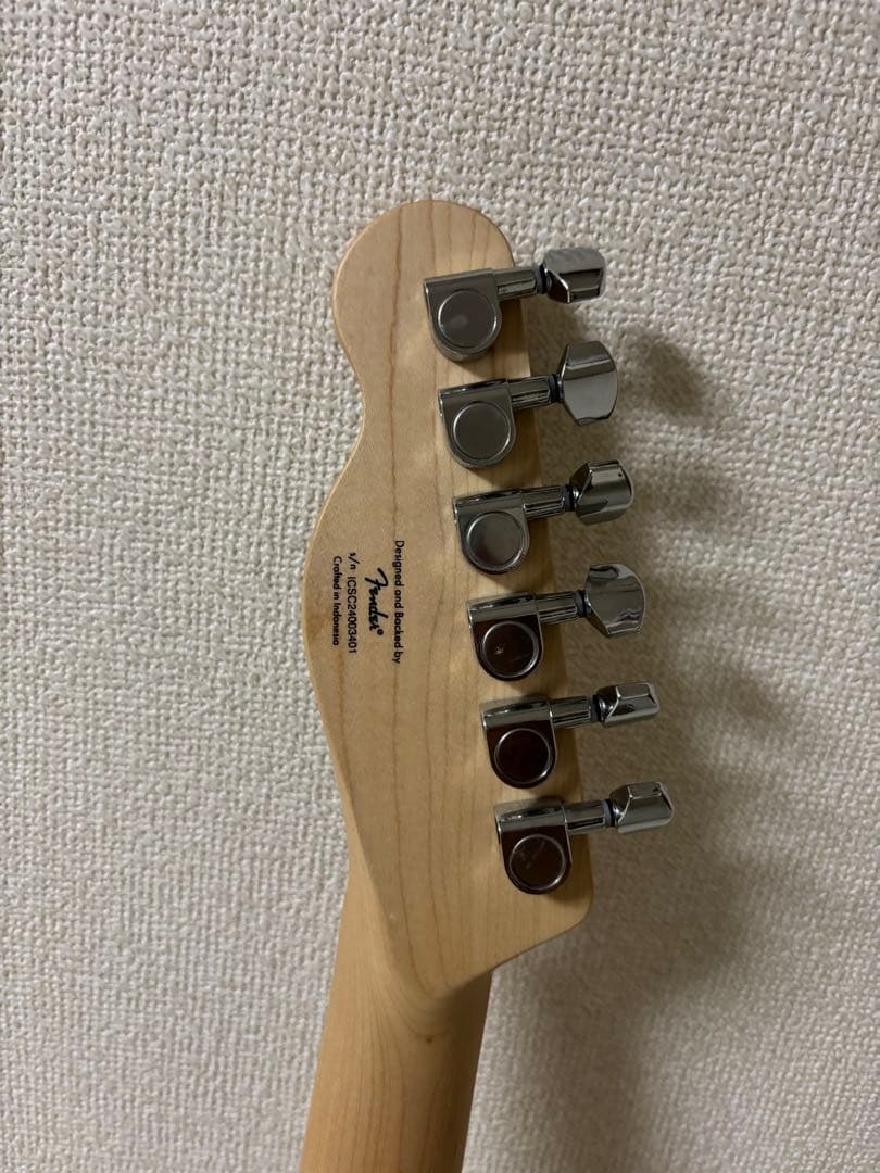 Squier Telecaster イエロー　ケース、スタンド付き