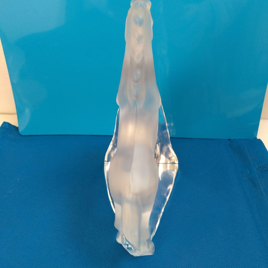 佐々木ガラス☆馬の形状のクリスタルガラス