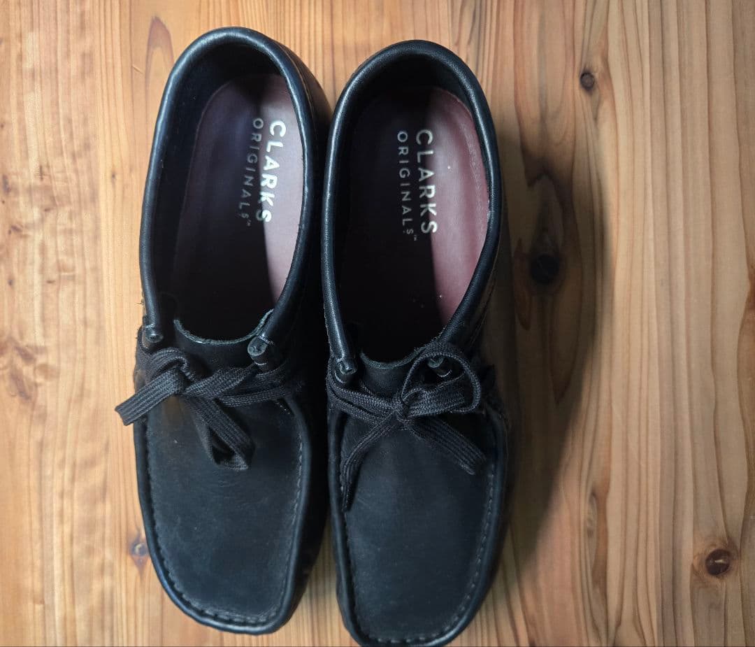 Clarks クラークス ワラビー ブラック　レザー