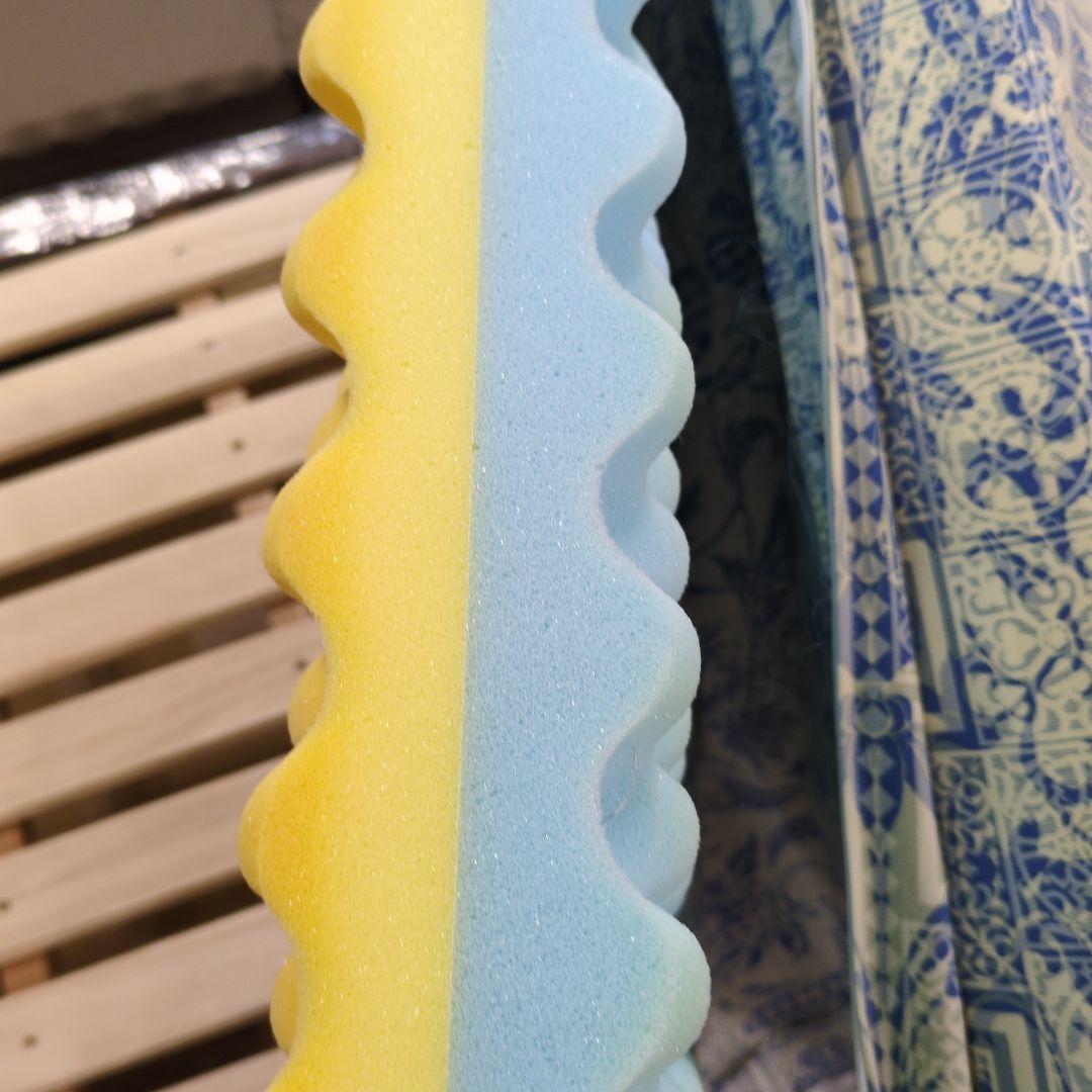 快眠プレミアムリバーシブルマットレスブルー