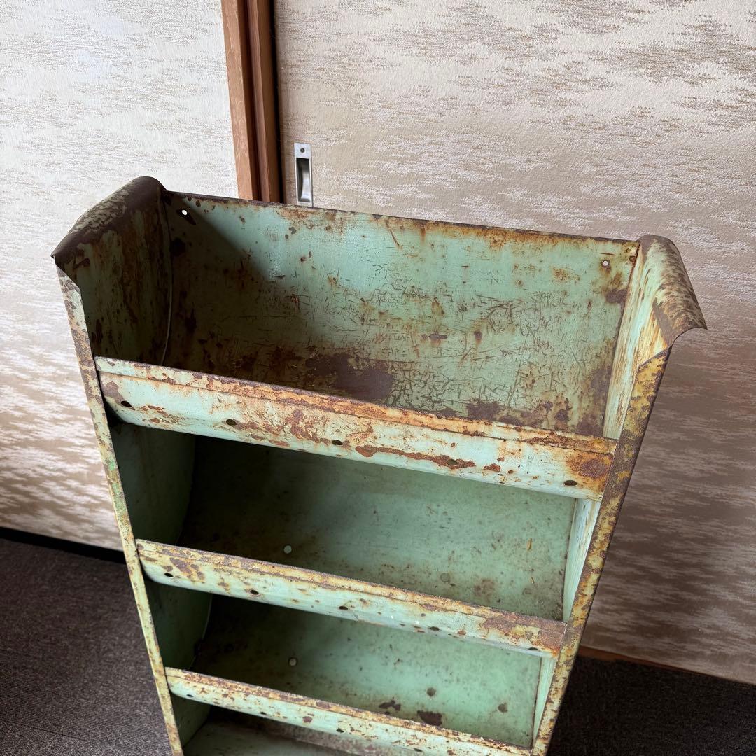 イギリス製　スチールラック　ビンテージ　アンティーク