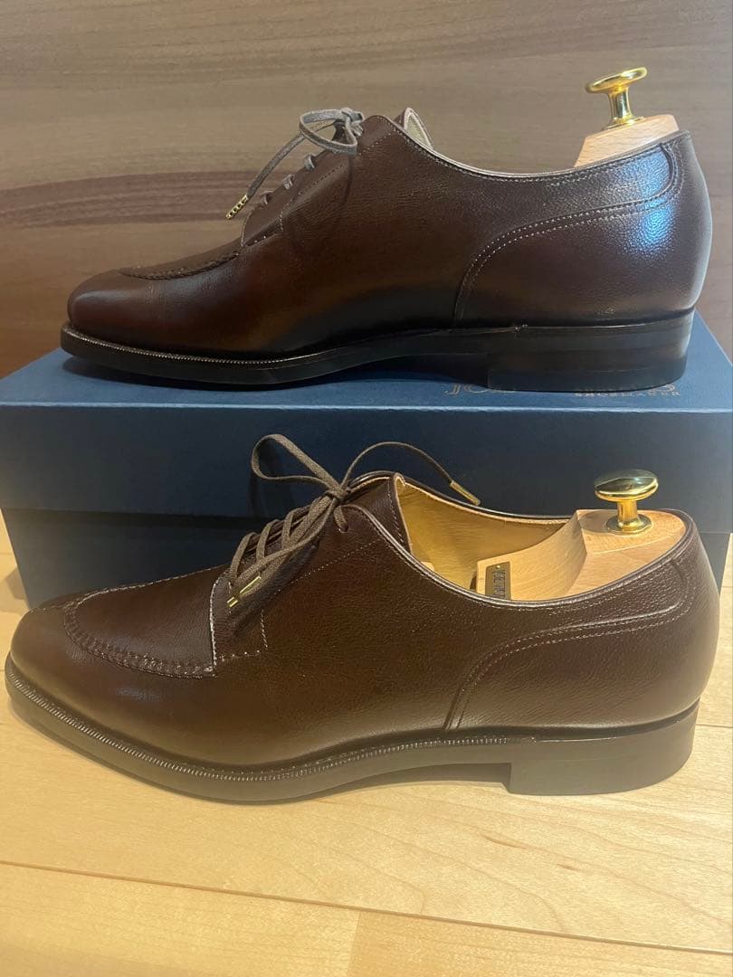 そ*ん様 JOE WORKS camel革 sprit toe derby