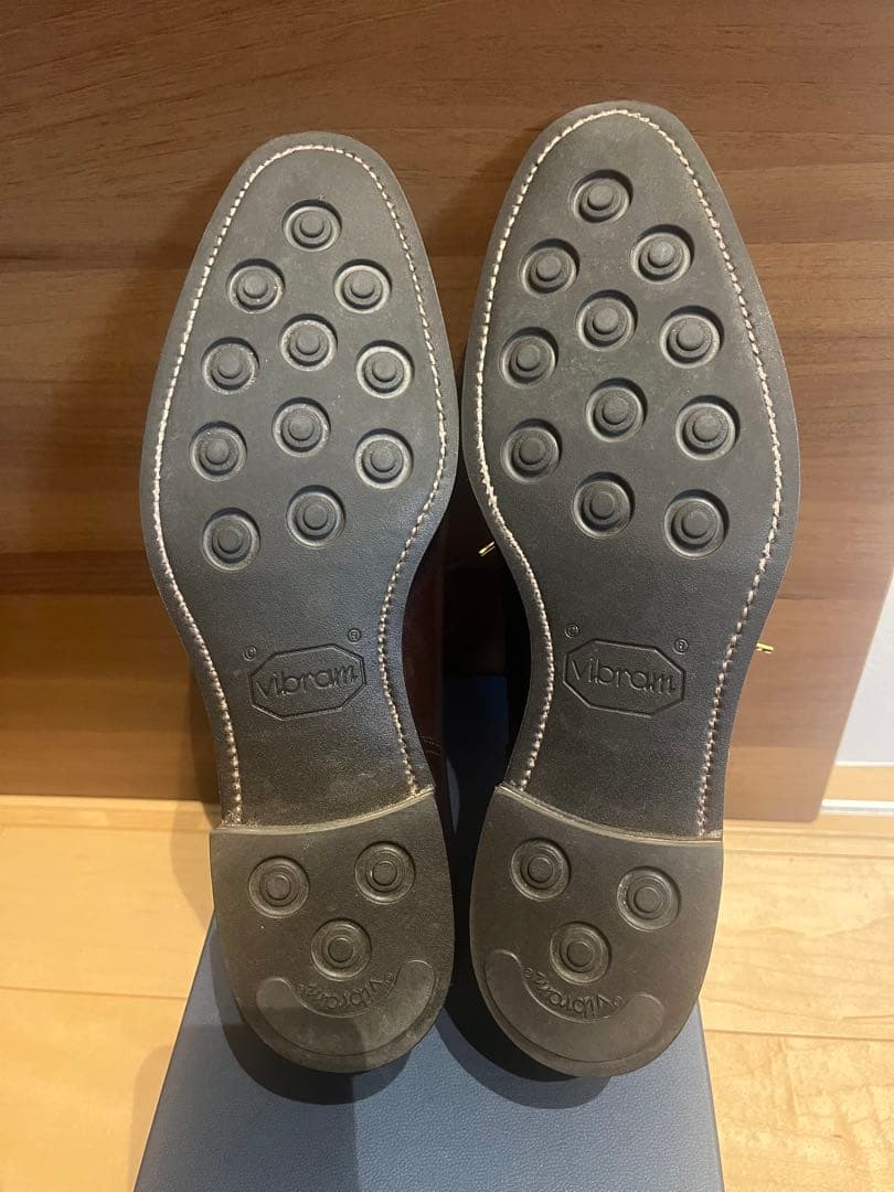 そ*ん様 JOE WORKS camel革 sprit toe derby