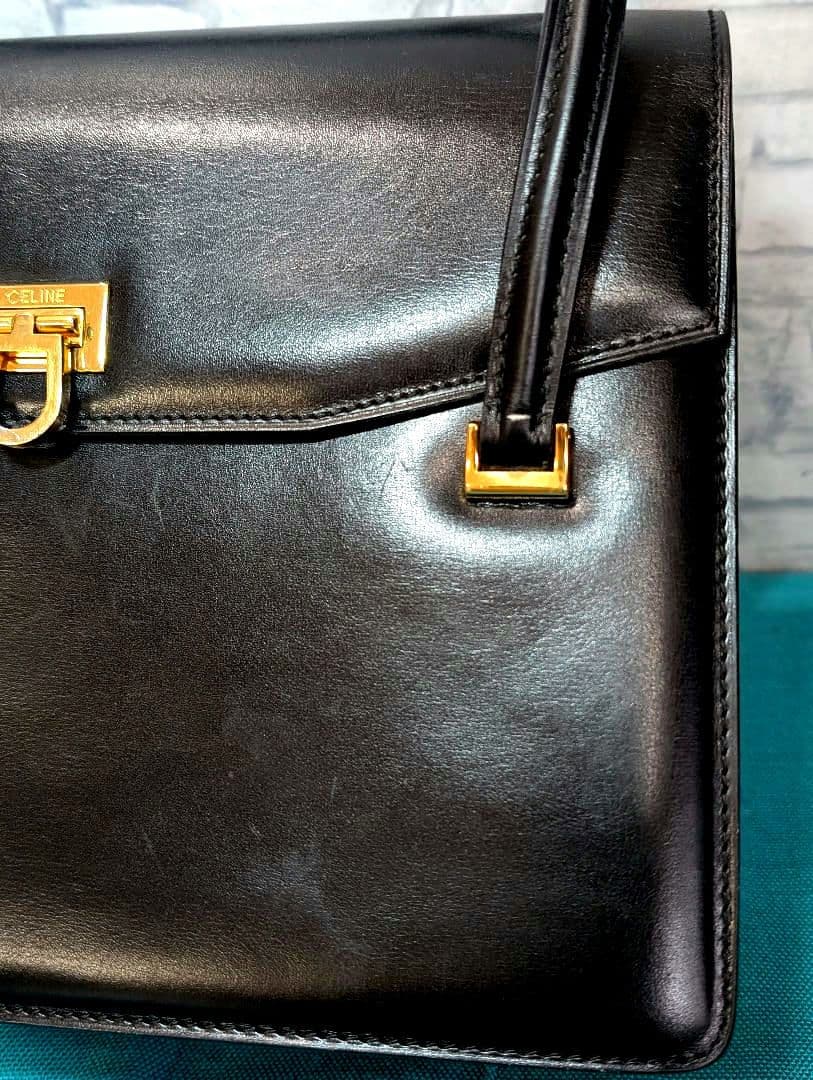 ✨king…✨♥美品♥セリーヌ ハンドバッグ レザー CELINE