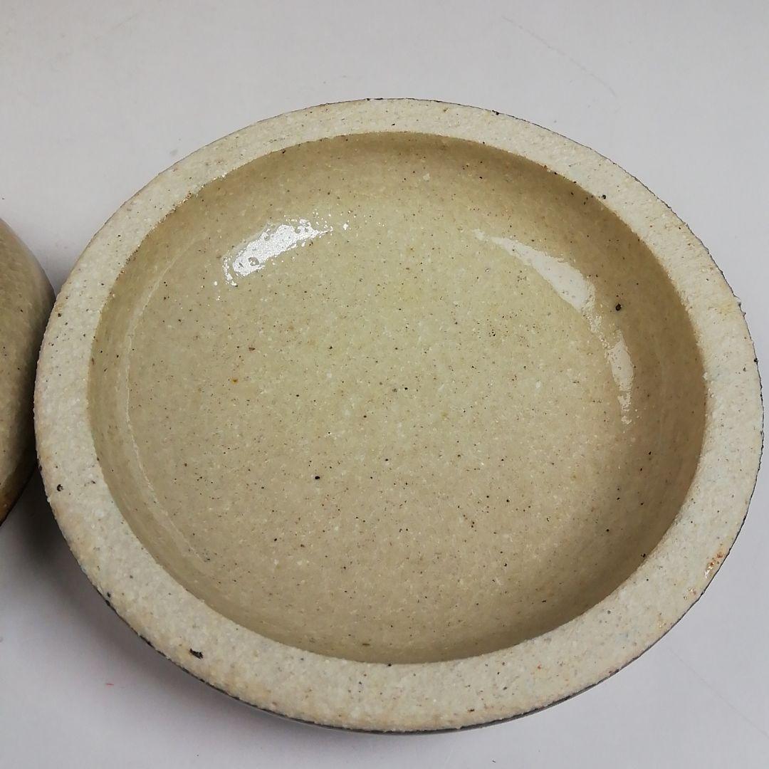 Ｗ９４　香合　『琉球　胡差焼』『赤絵』　共箱　茶道具