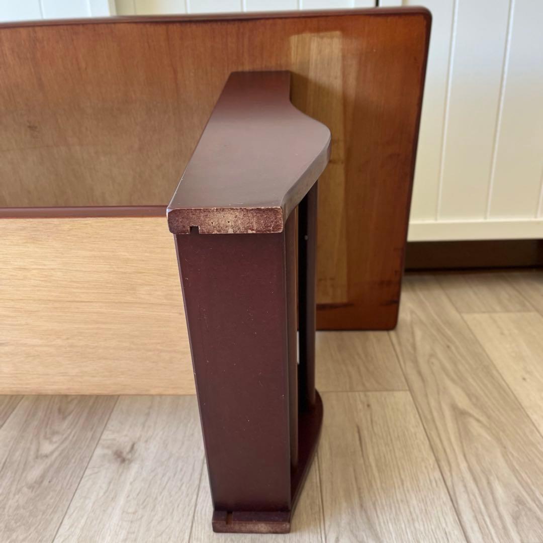 センターテーブル　ローテーブル　大理石柄　昭和レトロ　ビンテージ　木製