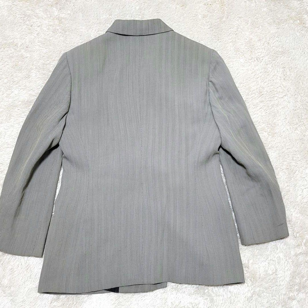 GUCCI ジャケット テーラードジャケット グレー ストライプ 40