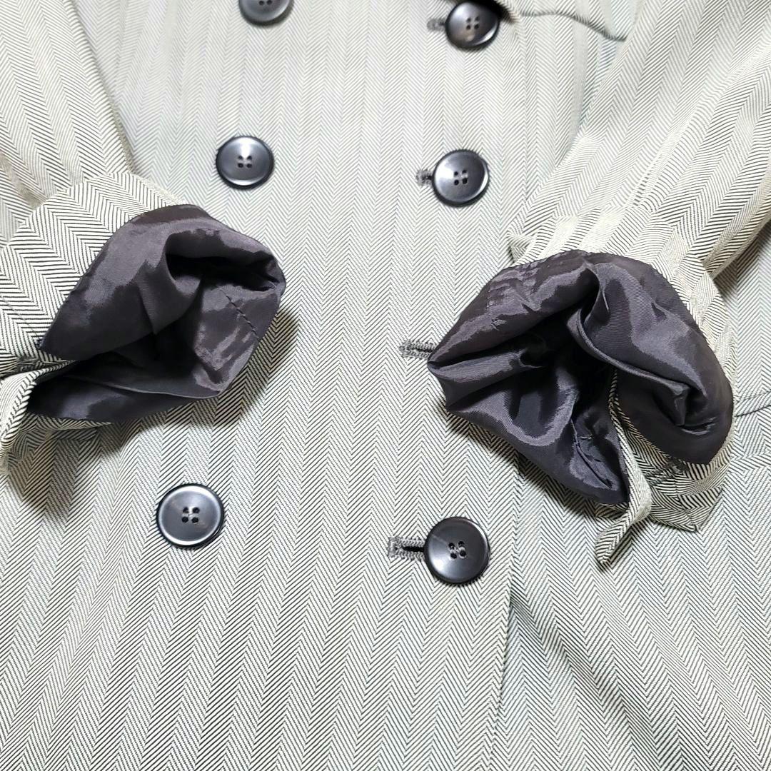 GUCCI ジャケット テーラードジャケット グレー ストライプ 40