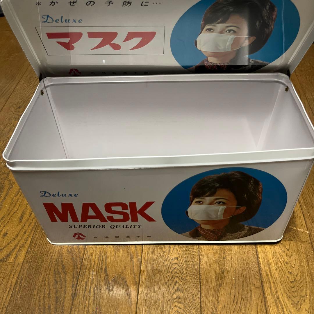 マスクケース　缶　昭和レトロ　白鳩製造　激レア