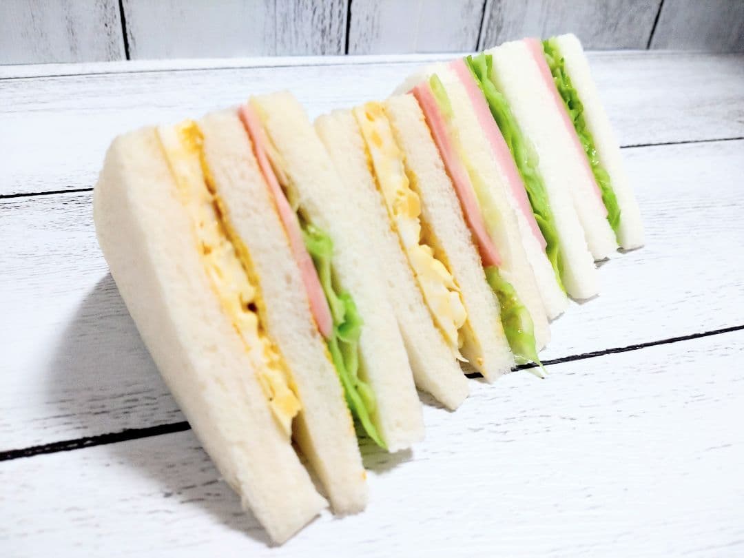 食品サンプル まいづる ミックスサンド ハムレタスサンド