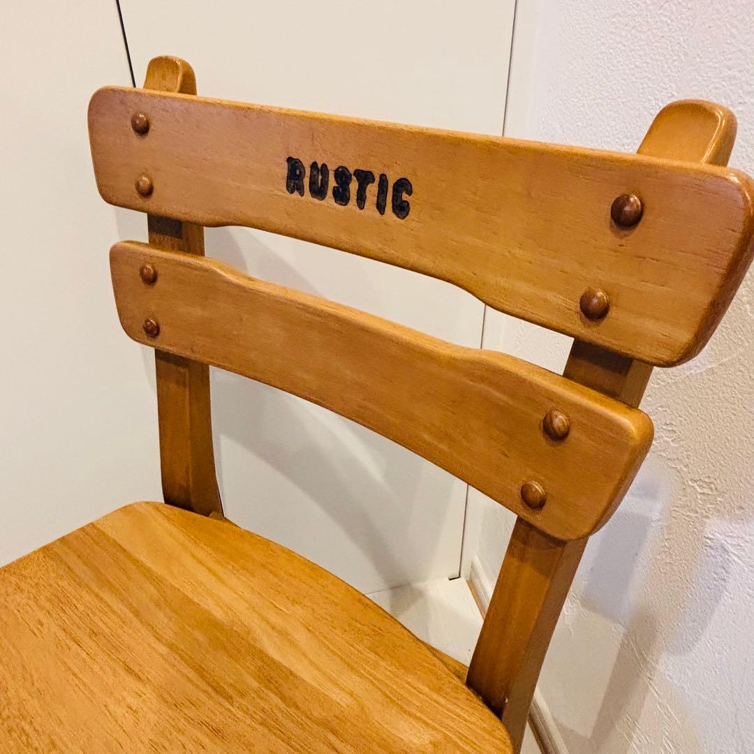 karimoku RUSTIC 子供用 木製チェア レトロ カリモク B