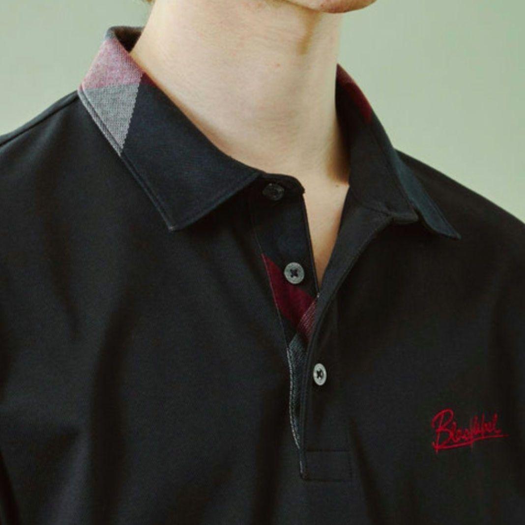 【新品】ブラックレーベルクレストブリッジ　ポロシャツ　黒　L　バーバリー　197