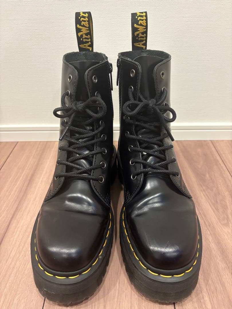 【美品】Dr.Martens JADON UK7 黒 厚底 8ホール 26cm