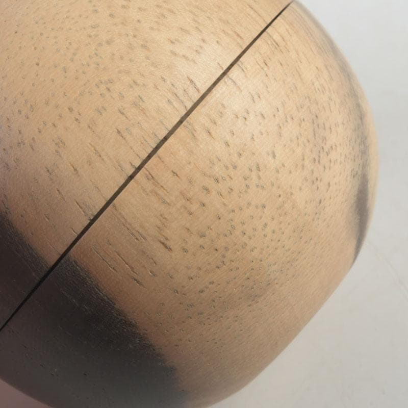 茶道具　黒柿製　宝珠　香合　V　9745