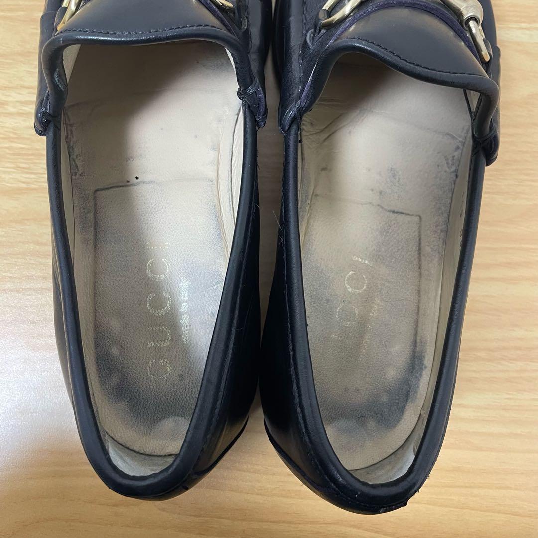 グッチ　ホースビットローファー　レザー　ブラック　110 0009/2 42E