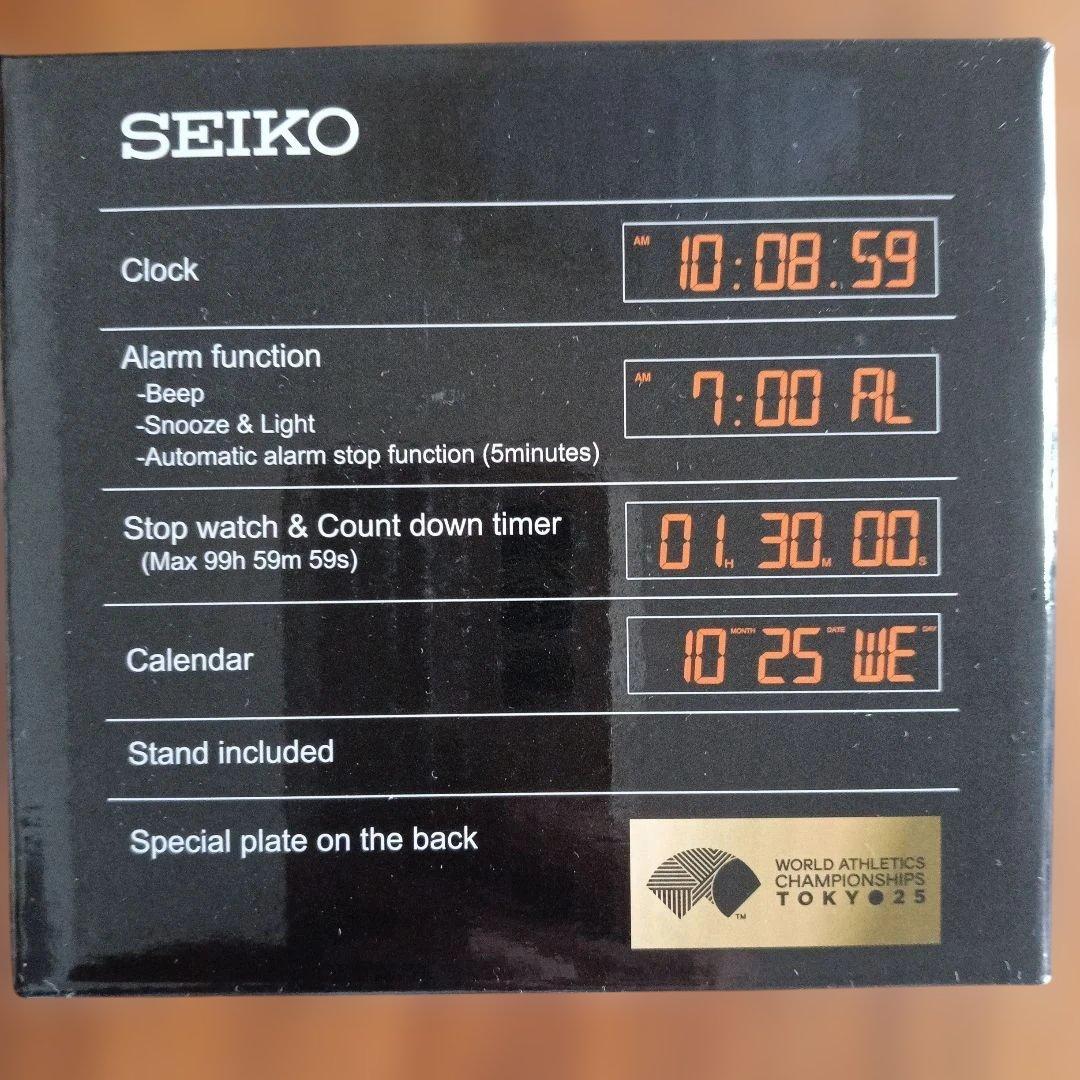 SEIKO デジタル置時計 ゴールド SQ823G