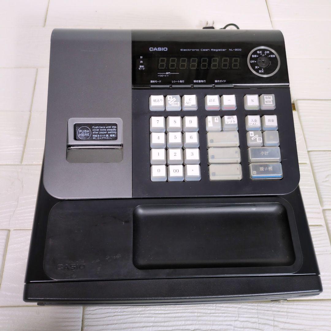 カシオ　CASIO 　NL-200 レジスター 黒　ブラック
