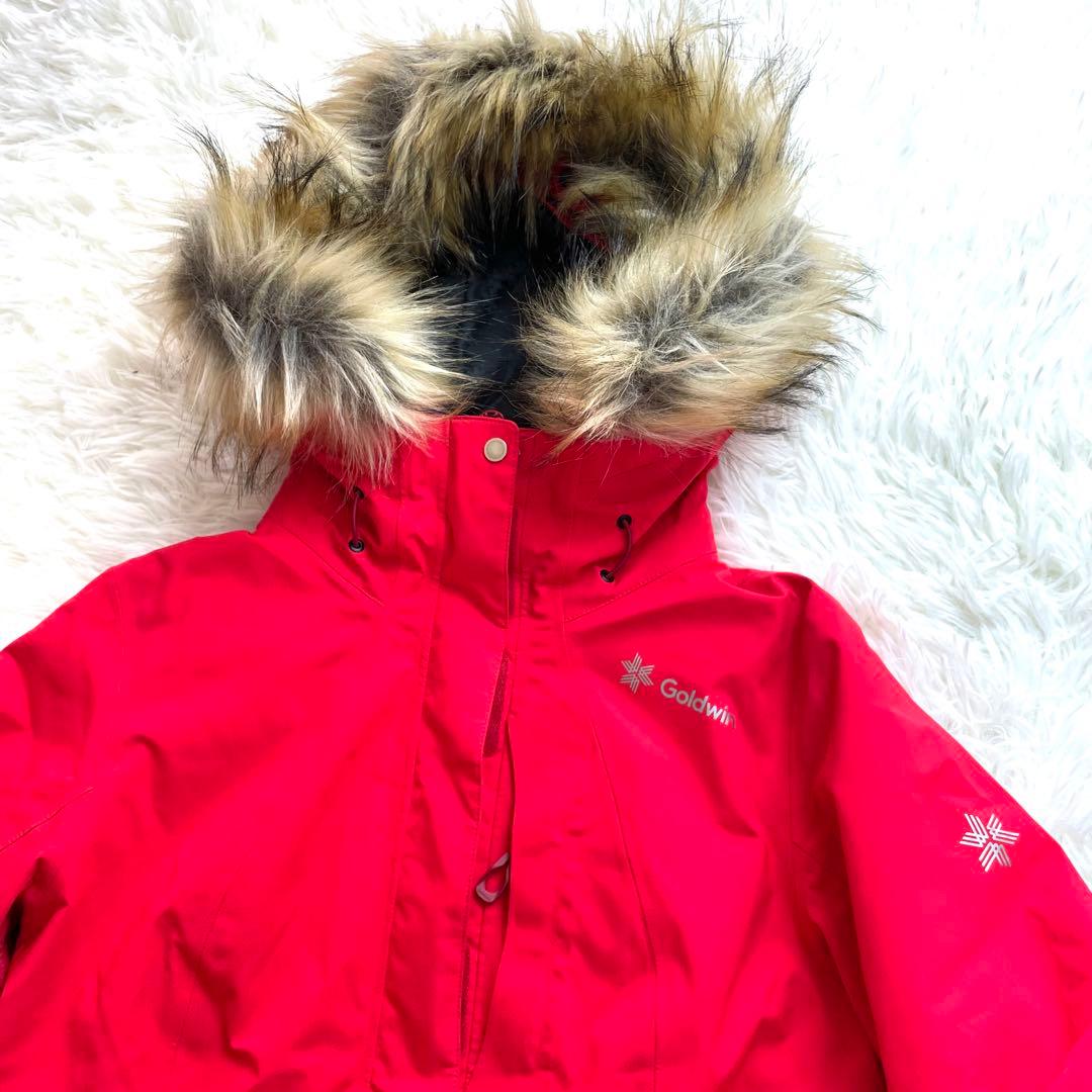 現行タグ/上位モデル/GOLDWIN GORE-TEXスキーウェア上下 赤黒 S
