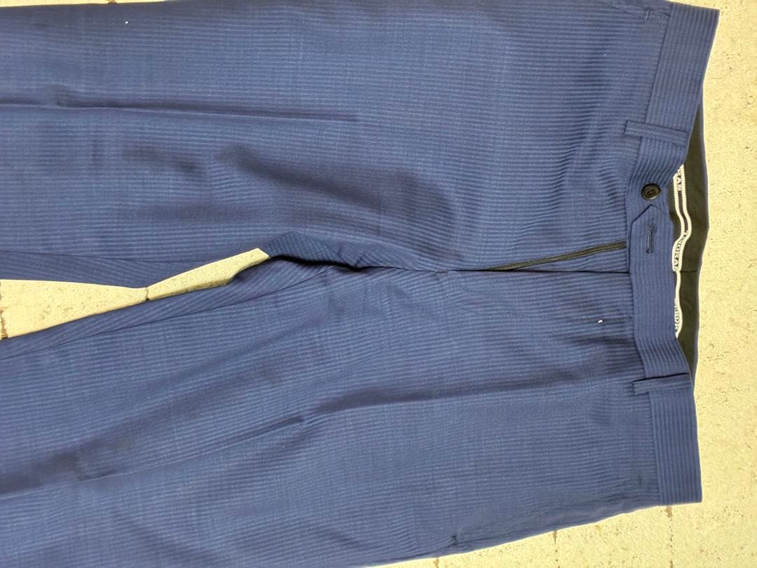 TENORAS ティノラス スリーピーススーツ ブルーM お洒落 裏地赤ライン