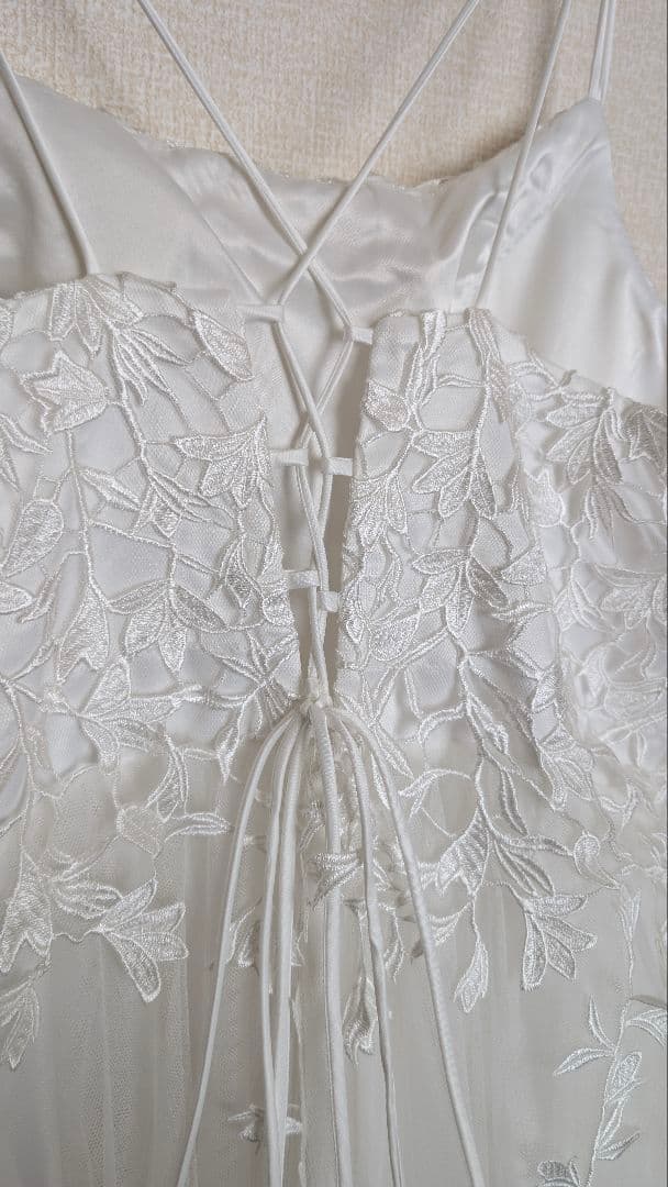 mei/ウェディングドレス　トレーン＆ベール＆インナースカート付き