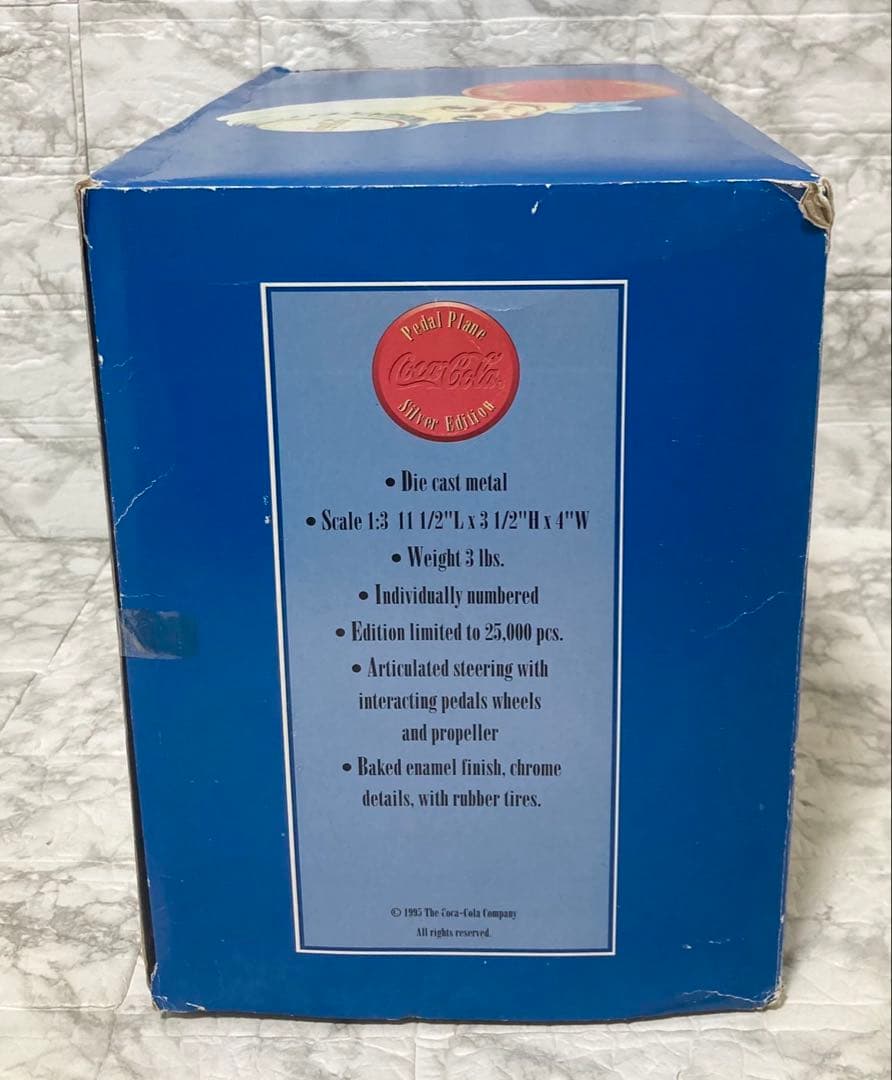 【希少 限定モデル】Coca Cola ペダルエアプレーン シルバー メタル製