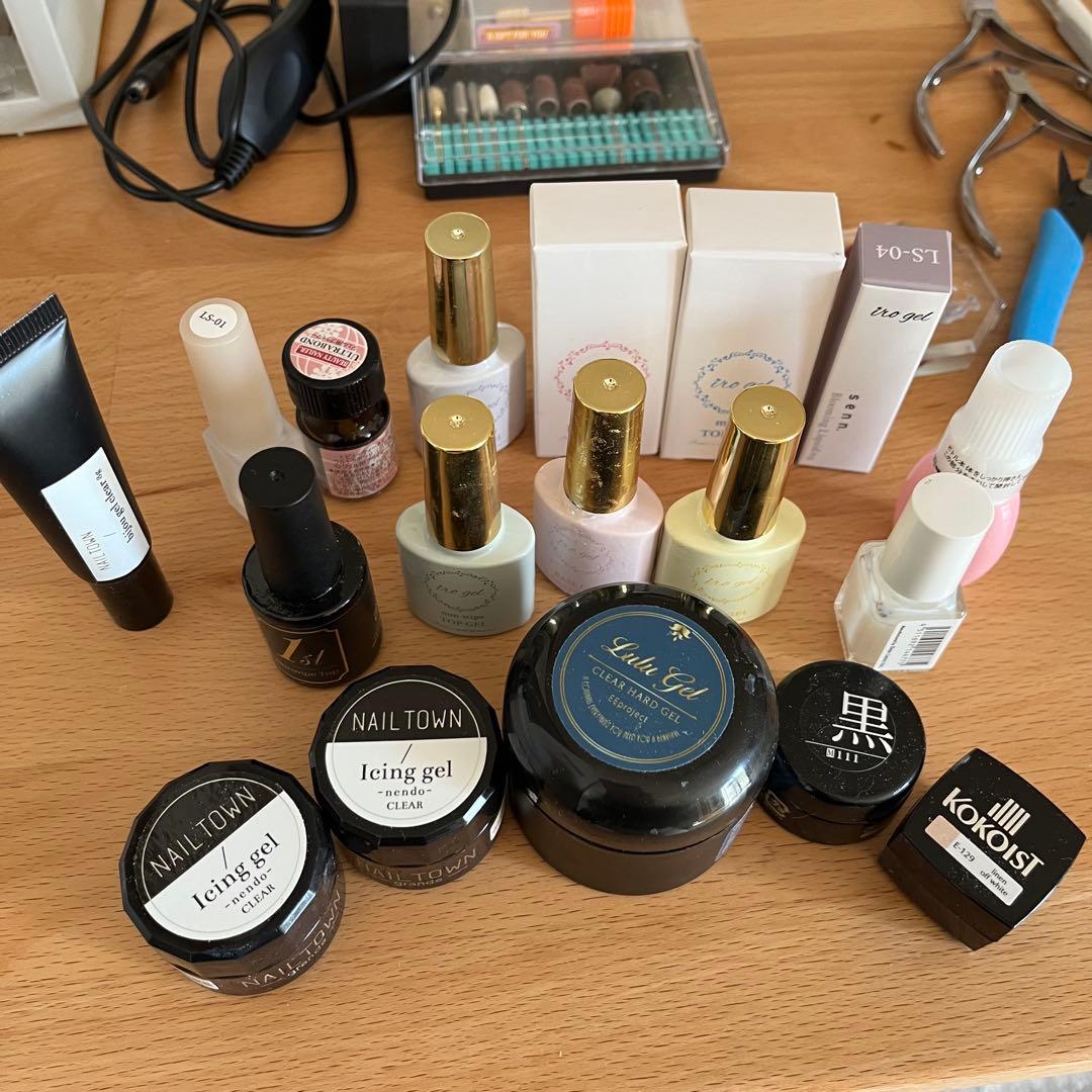 ネイルアート用品セット LEDライト付き