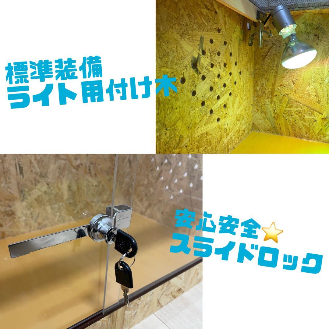 爬虫類ケージ　爬虫類飼育ケージ　90×45×45サイズ　ノーマル仕様