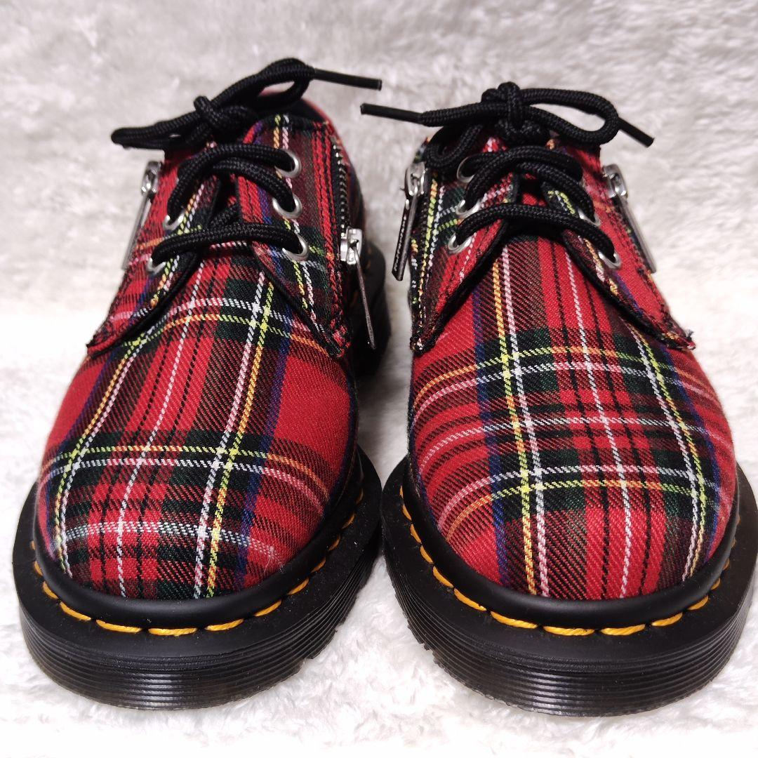 極美品✨ Dr.Martens ブーツ 3ホール 赤 タータンチェック 1461