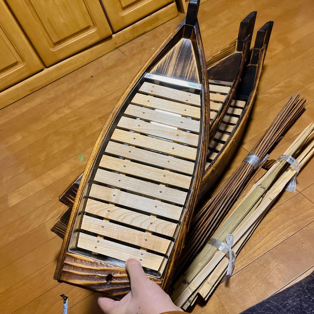 【高級・本格派】舟盛り 器 3隻セット 焼き加工 刺身 盛り付け 居酒屋