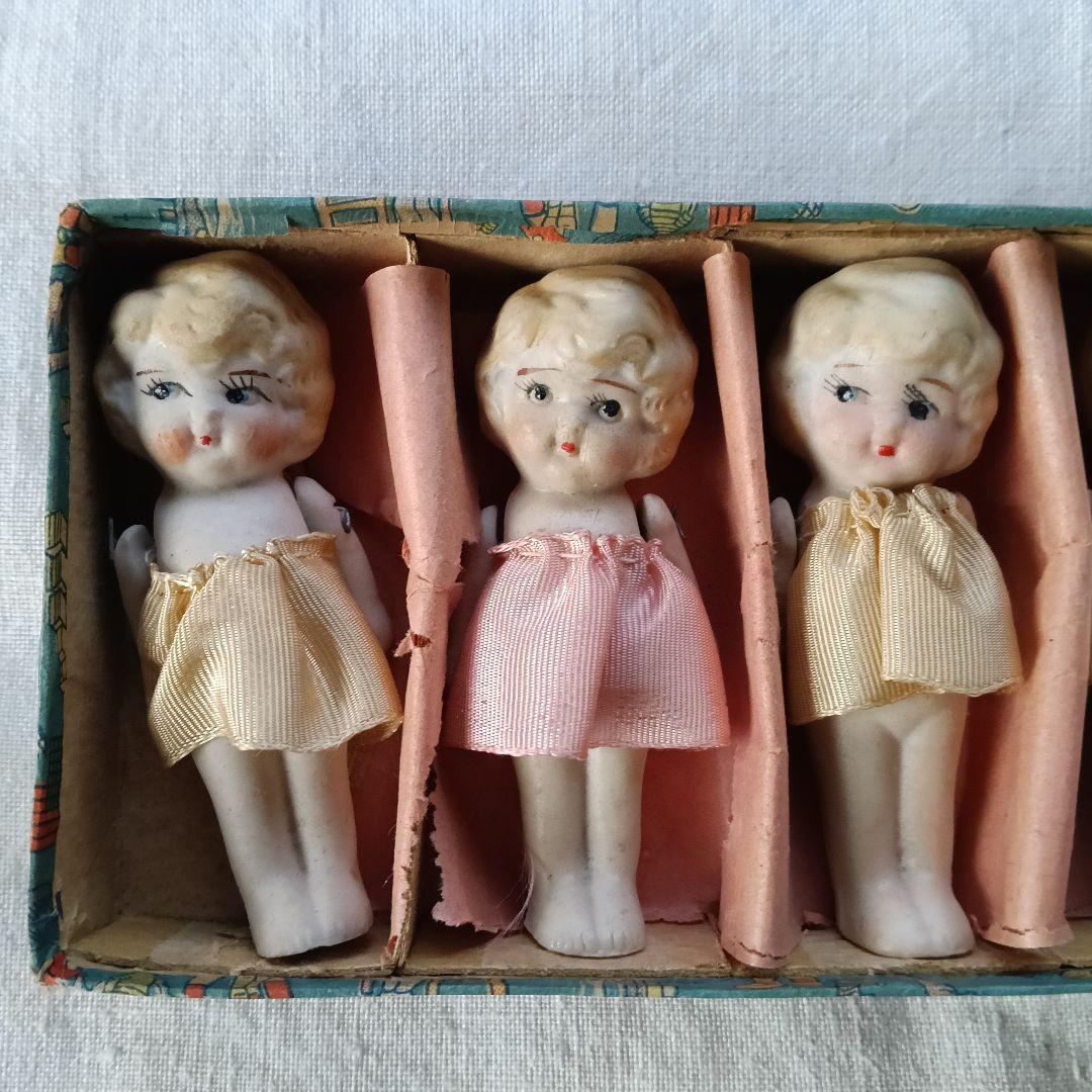ビスクドール アンティーク陶器製人形セット 6体　メイドインジャパン