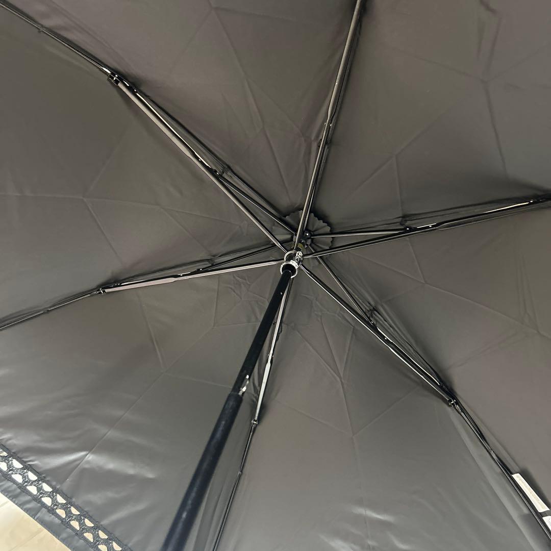 新品ビューランス　晴雨兼用　日傘　一級遮光サマーシールド　軽コンパクト傘楽折り黒