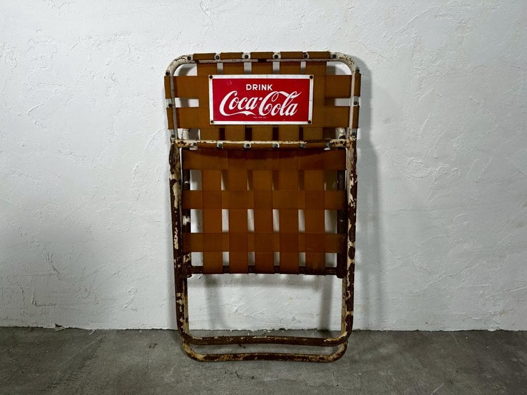 『Coca-Cola』コカコーラ 折りたたみチェア パイプイス RWcha54