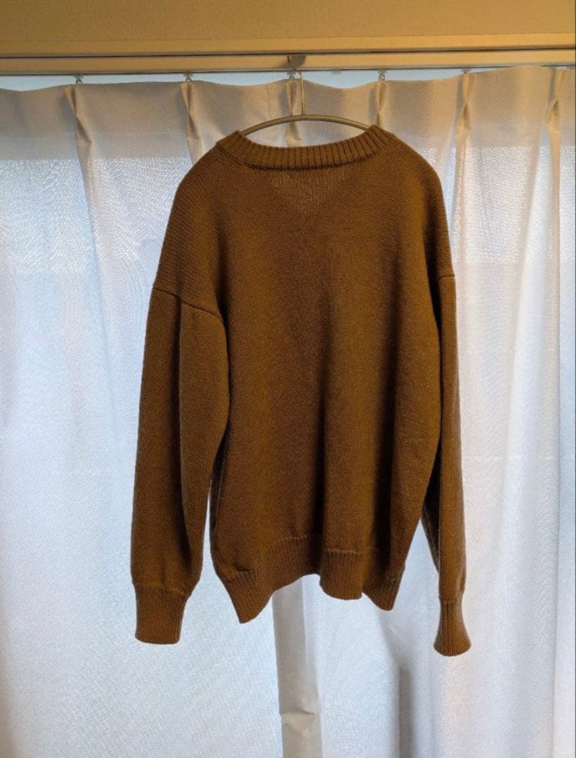 トップス AURALEE 18AW FELT WOOL YARN KNIT 5
