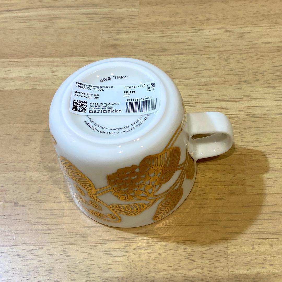marimekko ティアラ　ゴールド　コーヒーカップ　プレート　新品