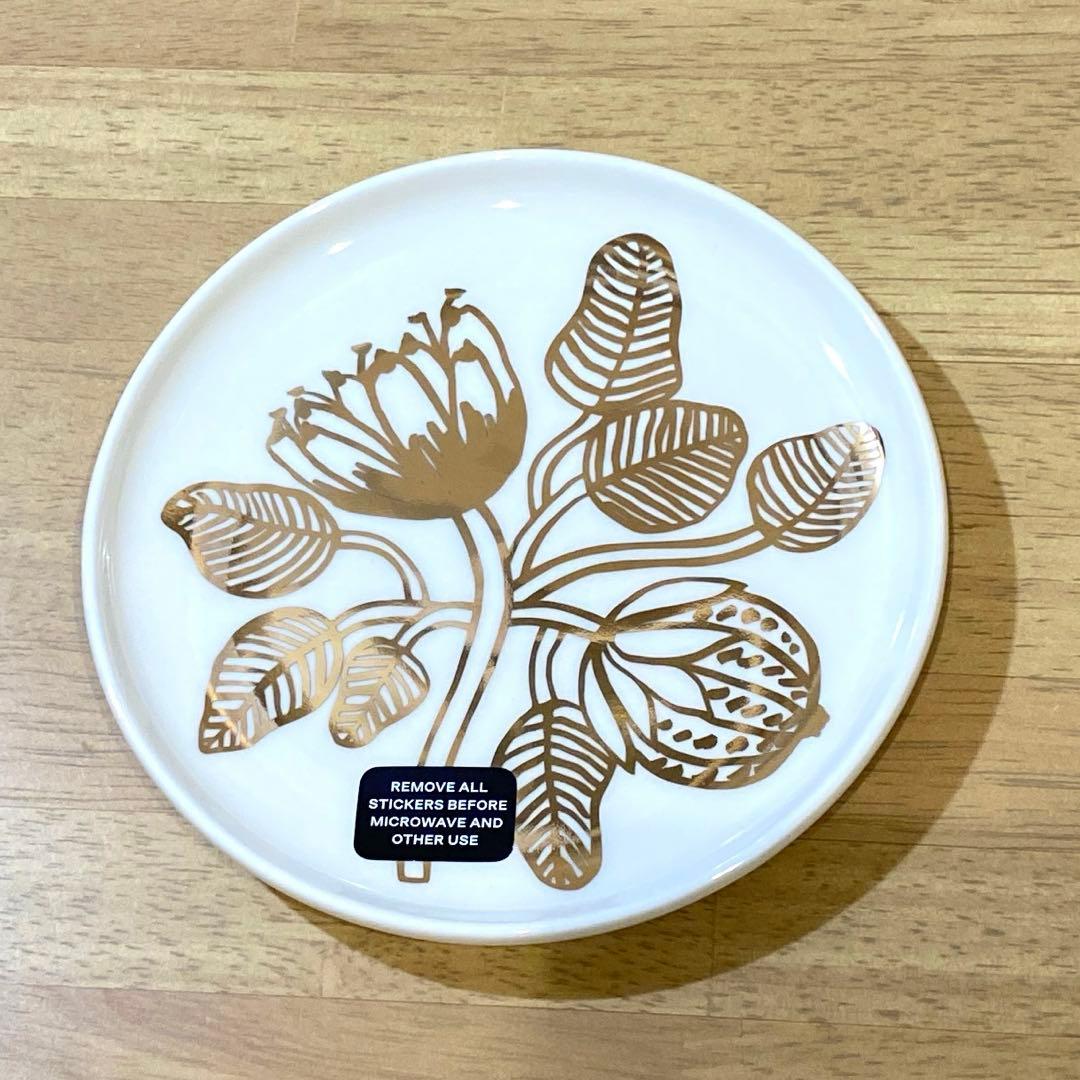 marimekko ティアラ　ゴールド　コーヒーカップ　プレート　新品