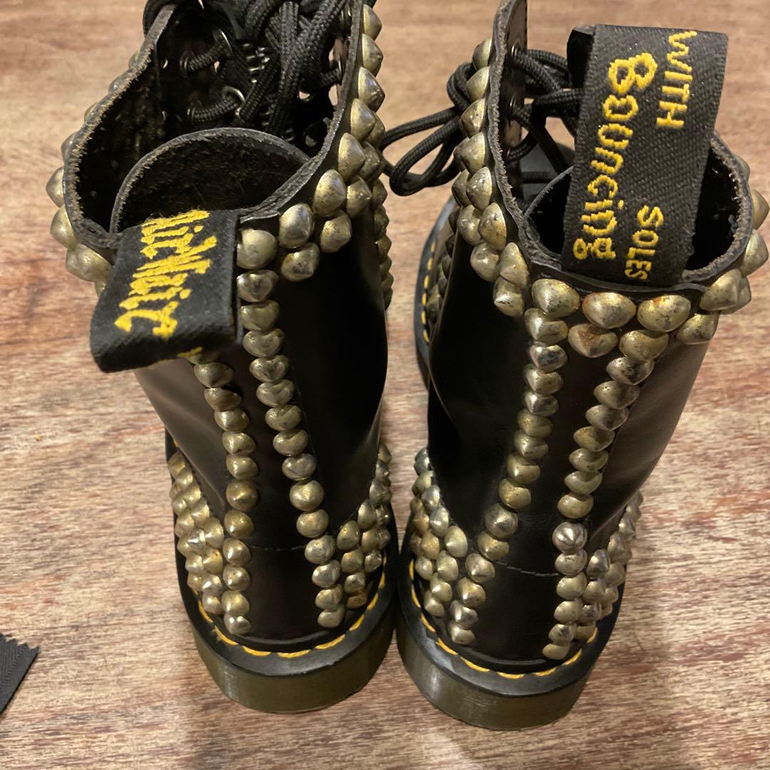 美品！ドクターマーチン スタッズ カスタム 10ホール ブーツ 1919 黒