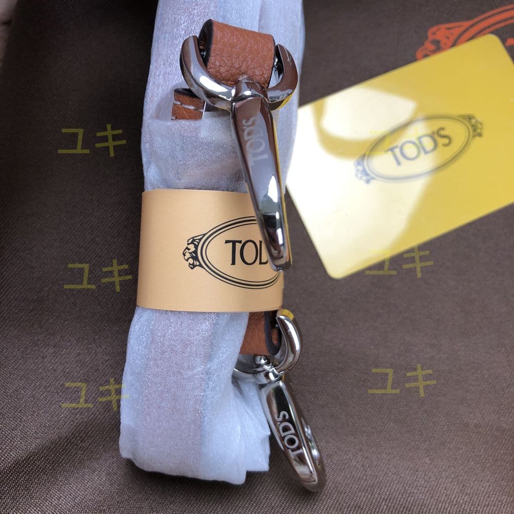 トッズ ブラウン レザー ハンドバッグショルダーバッグ